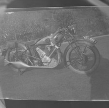 Oldtimer Motorrad Bike Negativ, Film, 1940/50er Jahre, British, Motorbikes G