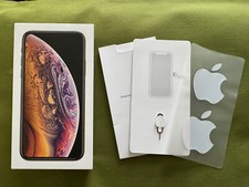 Apple iPhone Xs 64GB A1920 Box + SIM Tool + Stickers EXC MT8W2LL/A