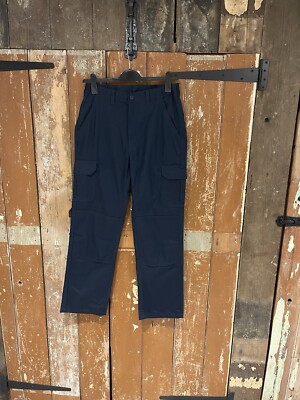 Fort Workwear Cargohose Hose Freizeit dunkelblau Gummizug Baumwollmischung W32