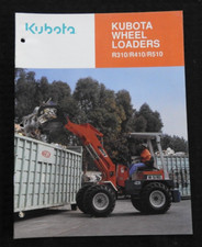 Véritable Kubota R310 R410 R510 Roue Chargeur Tracteur Catalogue Brochure 1990