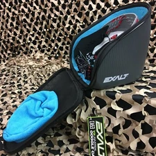 NEW Exalt V3 Universal Carbon Goggle Case - Charcoal/Cyan