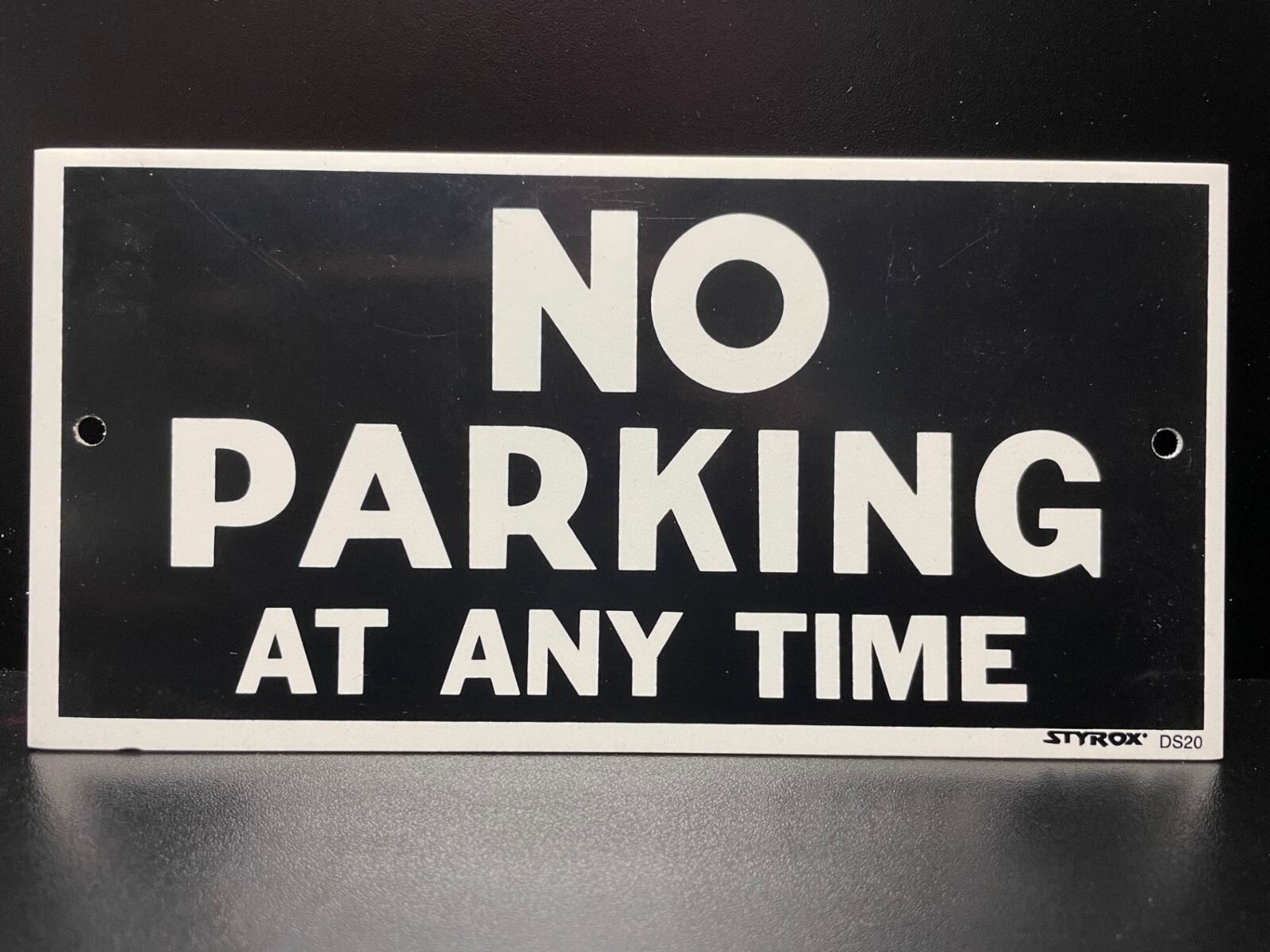 Styrox DS20 - NO PARKING AT ANY TIME door sign 190 x 95mm | eBay