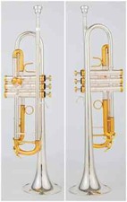 LT-180S 37 Bb Small Trumpet Silver Golden Key Music Instruments with case