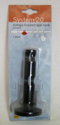 1 Auflage-Doppelträger rund schwarz Metall Sun Collection System 20