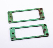 AGP - Low Profile Flat Bottom Aged Relic Chrome Mini Humbucker Ring Set