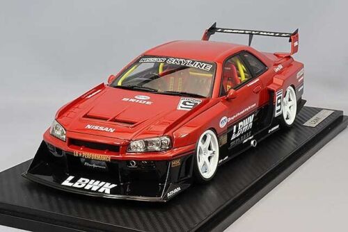 IG2706 イグニッションモデル 日産 LB-ER34 SKYLINE 赤/黒