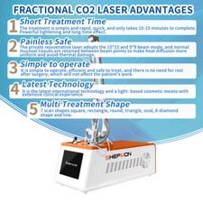 CO2 Fractional Laser Skin Tightening Machine Acne Scar Stretch Marks Removal