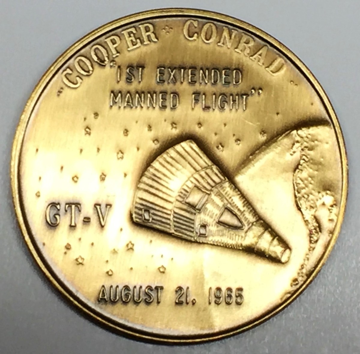 N405 NASA SPACE COIN / MEDAL, GEMINI GT-5 COOPER & CONRAD | eBay