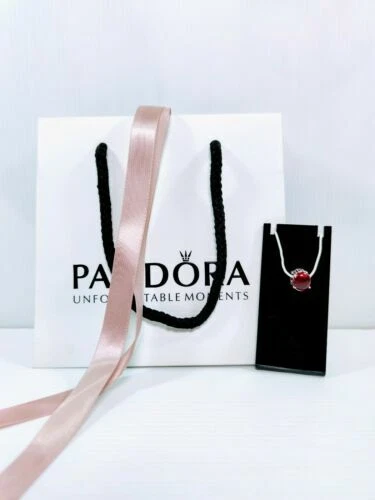 Gioielli di lusso rossi PANDORA in argento sterling