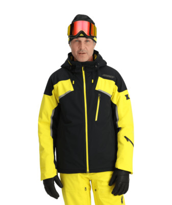 Spyder Leader Ski Jacket - Men's - Large / Acid Yellow | eBay
