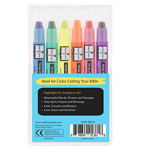 No Bleed Gel Highlighter Bible Highlighters Crayon Marker Pens Dry Highlighter