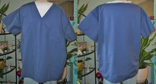 Best Medical Unisex Reversible Scrub Top W/ Pocket Navy Blue Large