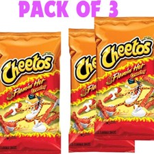 Cheetos Flamin Hot Crunchy Crisps Snacks Party Snack - Extreme Hot Challenge