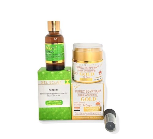 Duo éclaircissant BEL Eclat Aux Acides De Fruits - Sérum & émulsion 300ml FPS 0