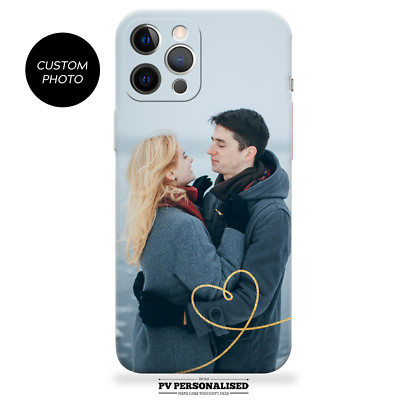 Personalisierte Handyhülle Individuell Foto Liebe Silikon Cover für iPhone & Samsung