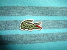 LACOSTE REGULAR FIT MEN'S STRIPED COTTON BLEND POLO SHIRT SIZE 6 GREAT 