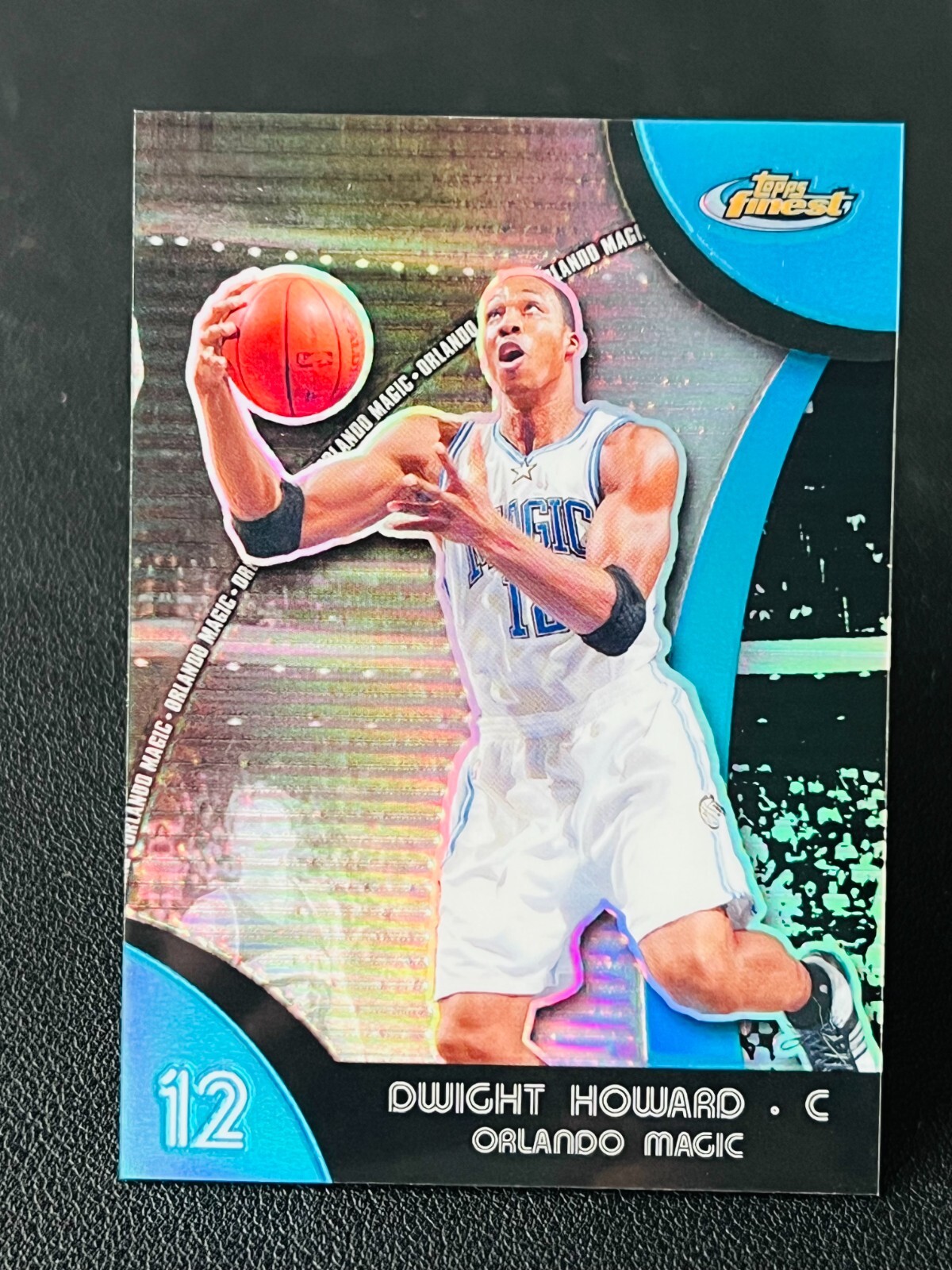 2007-08 Topps Finest Dwight Howard Blue Refractor 170/199 Orlando Magic