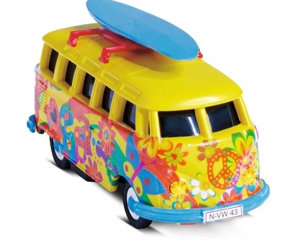 VW T1 Bus Flower Power 2.4G für H0 in 1:87 als Set mit Fernsteuerung 500504150 - Bild 3 von 4