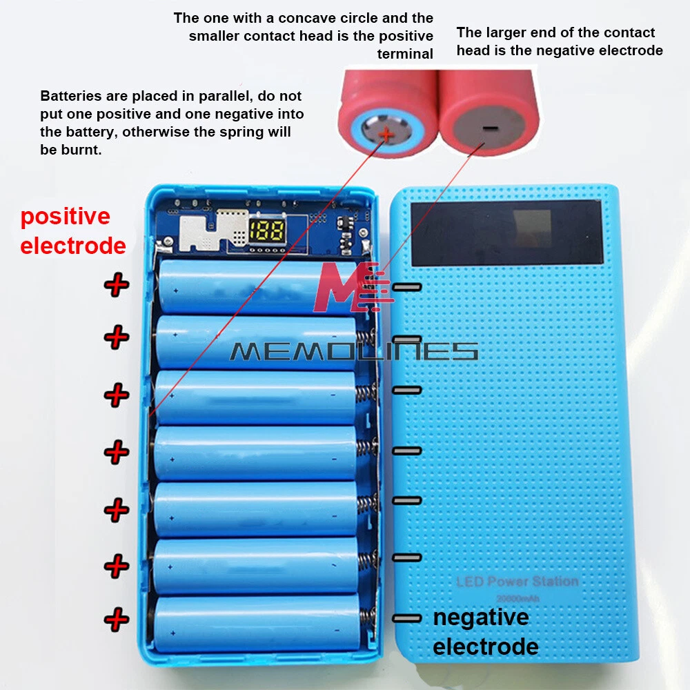 DIY 7*18650 Battery Power Bank Shell Charger Case for Digital Powerbanks DIY 7*18650 Battery Power Bank Shell Charger Case for Digital Powerbanks