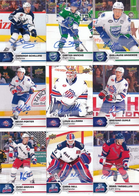17/18 2017/18 Upper Deck AHL Autograph Auto #52 Carter Bancks Canucks