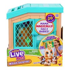 New Little Live Pets Mama Surprise Interactive Mama Guinea Pig Hutch  3 Babies