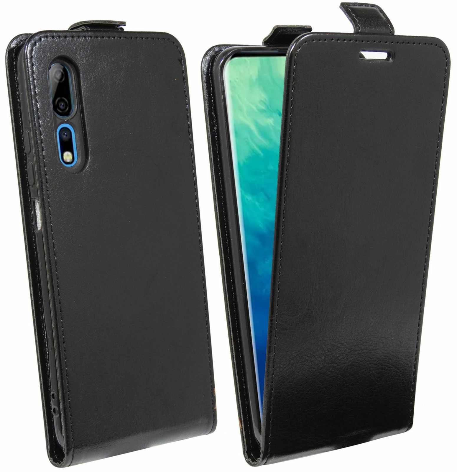 ZTE AXON 10 PRO // Чехол для ноутбука Zubehör с откидной крышкой Schutz Schwarz