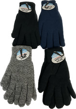 Winter Wear Gloves Mens One Size Multicolor 24 7 Life 4 Pair