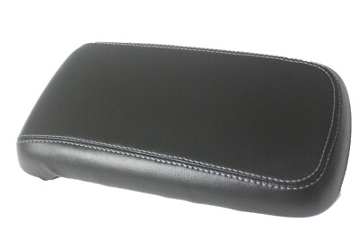 Fits 15-19 GMC Canyon Synthetic Leather Center Console Cover with Gray Stitch