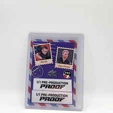 Jesper Svensson Chris Via Pin Pals 2024 Leaf Bowling PBA 1/1 Clear Purple Proof 