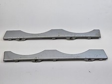 BMW E38 Right & Left Headlight Lower Trim Panel Silver 1999-2001 OEM LCI