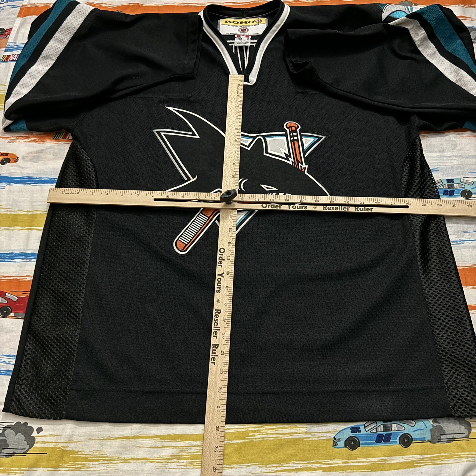 Vintage San Jose Sharks x Brett Favre #4 Autographed KOHO Jersey / Adult XL