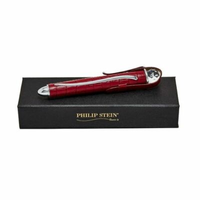 Philip Stein 1-PSW-SAR Swarovski Crystal Aerating Wine Wand with Red Leather Tra