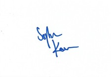 Sophie Kauer cellist autograph signed 10x15 cm index card