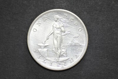 アメリカ領 フィリピン 1903年S 1 Peso 銀貨 Philippines 1903 S One Peso Silver Coin ( Weight : 26.91 g ) C364