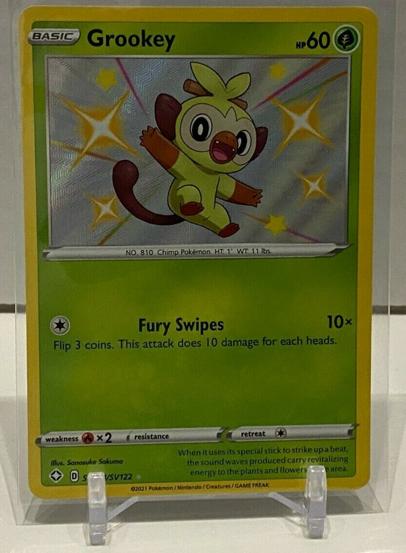 Pokémon - Sword & Shield Shining Fates - Grookey SV004/SV122 NM
