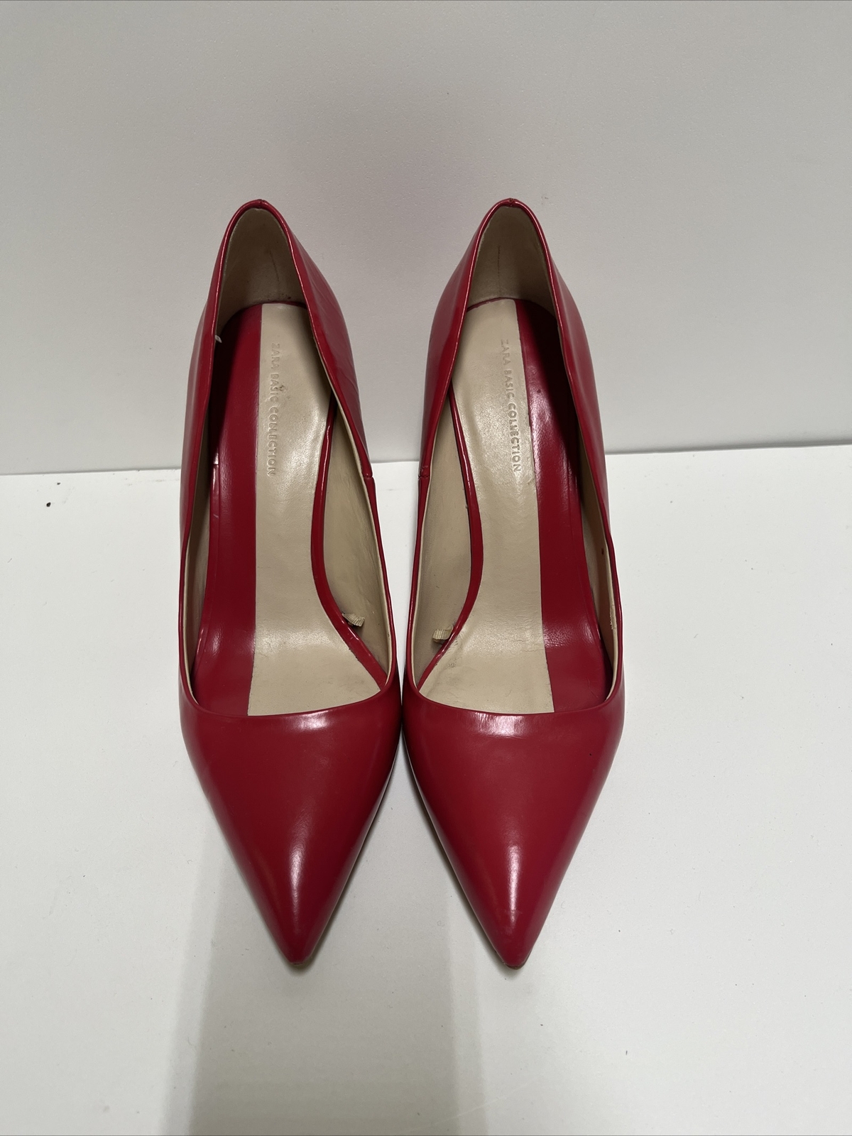 Zara Basic Collection Red Pump Size 39 - image 2