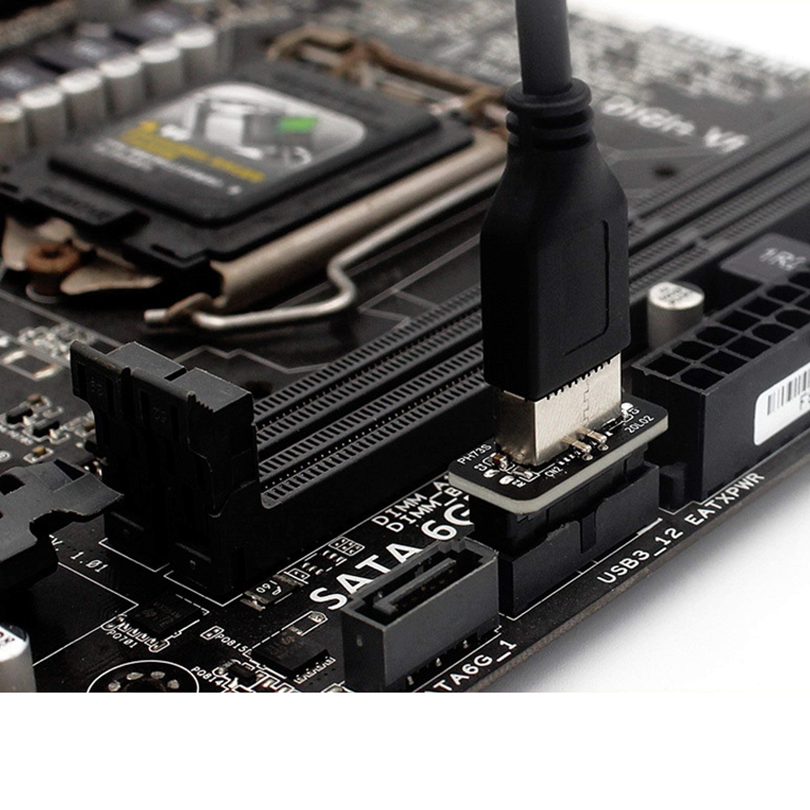 USB Front Panel Adapter Vertical Type C Header to USB 3.0 20 Pin Converter