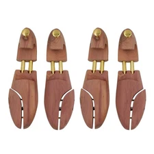 CEDAR SHOE TREE WITH TWIN TUBES - 2 PKS (Large(Fits Shoe Size 10.5-11.5))