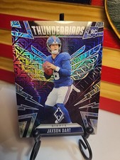 2025 Panini Phoenix Jaxson Dart RC THUNDERBIRDS Silver Mojo 10/75 Giants #38