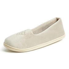 Dearfoams Women's Rebecca Lightweight Cozy Memory Foam Closed Back Slipper with