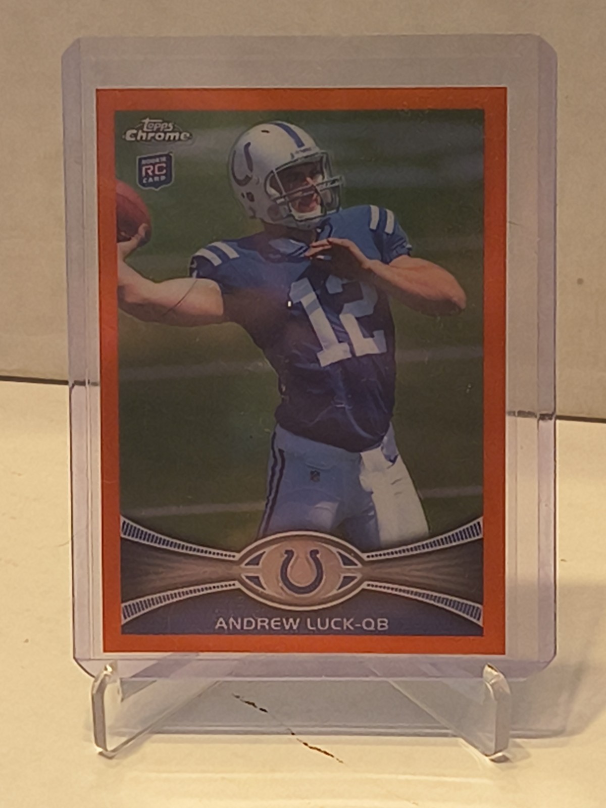 Andrew Luck Topps Chrome #1 Orange Refractor