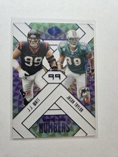 J.J. Watt Jason Taylor 2018 Illusions Matching Numbers Gold /149 AA30