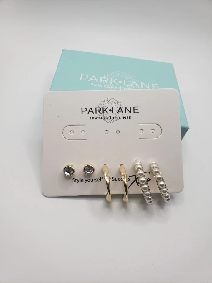 JUEGO DE 3 PARES de aros y tachuelas Park Lane "WREN" Foto 3 de 4