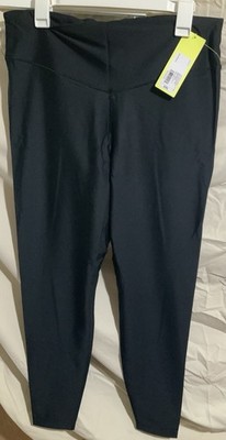 CRZ YOGA Women's Black High Rise Ankle Leggings XXL Solid Stretch Yoga