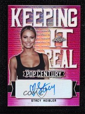2021 Leaf Metal Pop Century Pink Rainbow 2/10 Stacy Keibler #KIR-SK1 Auto 0c3