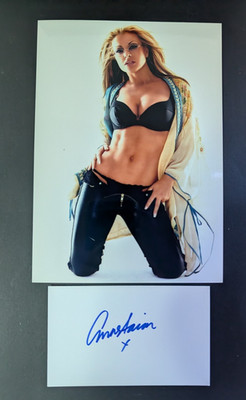 Anastasia Hand Signed Index Card + Photo With COA