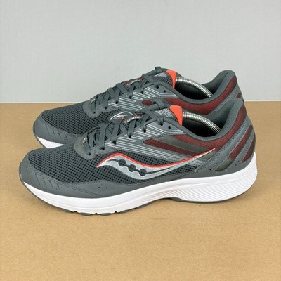 Saucony Cohesion 16 Athletic Running Shoes Mens 11.5 Gray Orange Breathable
