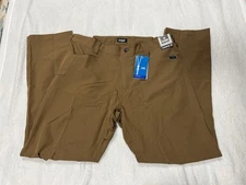 NWT CQR MEN'S QUICK DRY WORK TACTICAL PANTS LIGHTWEIGHT 36x32 BROWN