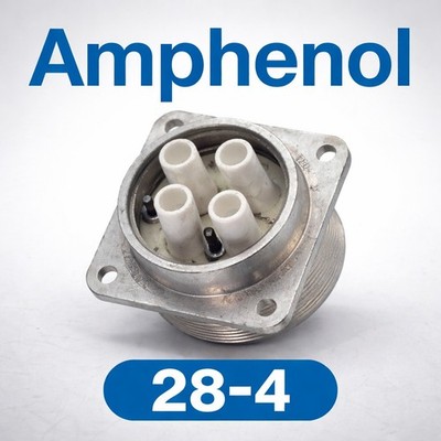 Amphenol 5-Pin Circular Power Connector SD15 Shell Size 28-4 Vintage Industrial