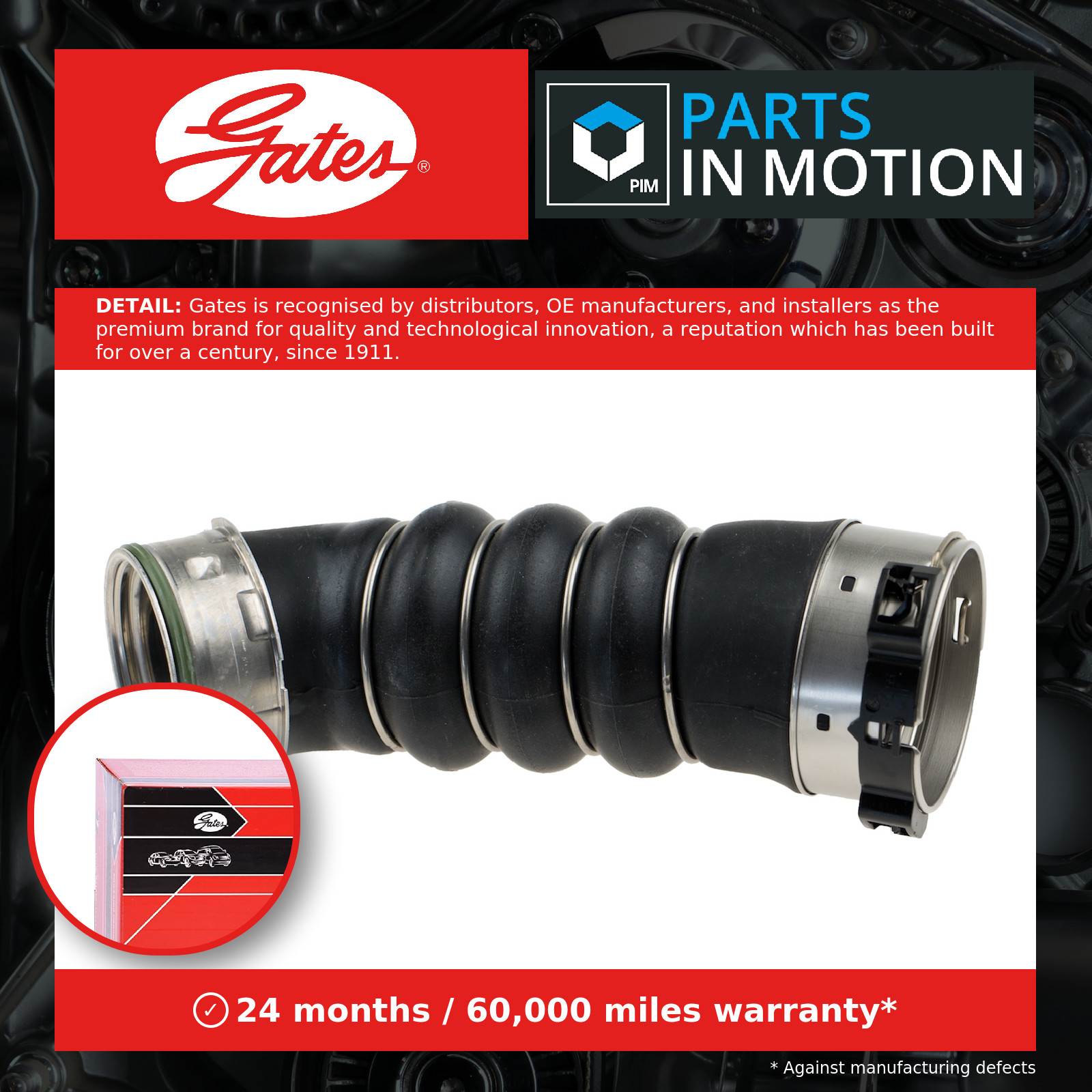 CHARGE AIR HOSE 09-0193 FOR BMW N57D30A 3.0L 6cyl 3 E92 - Image 7